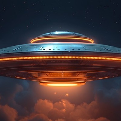 円盤型のUFO
