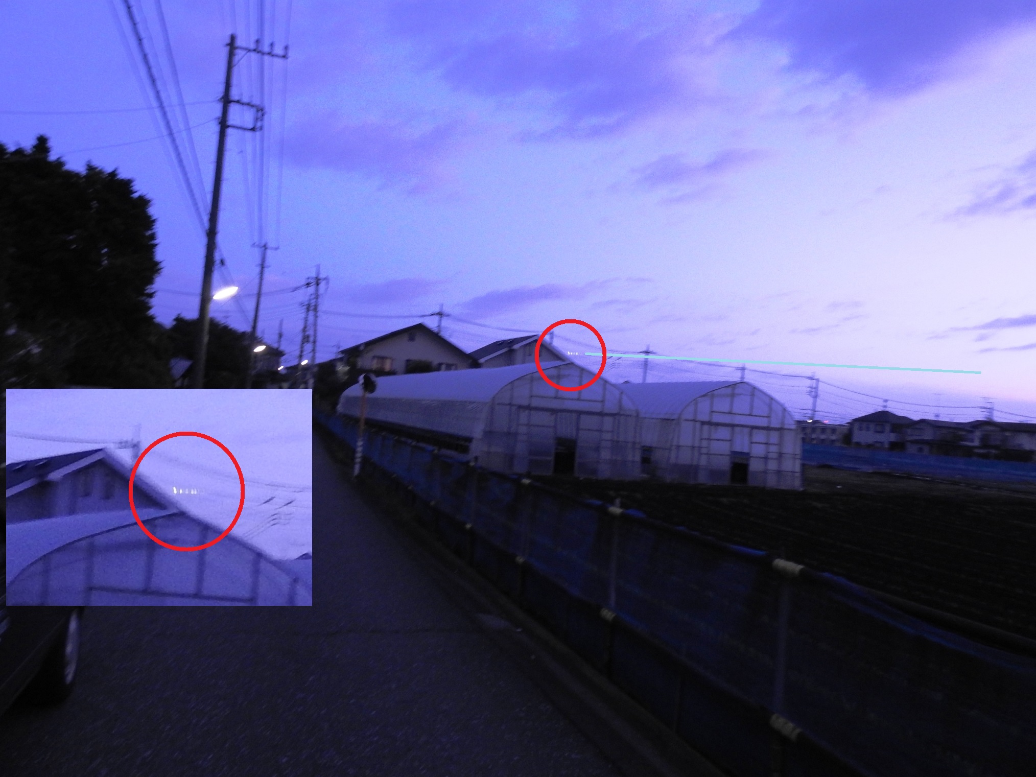 埼玉県で撮影されたUFO